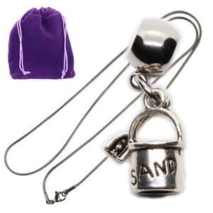 Elegant Sand Pail Necklace for Women - Exquisite Sand Box Design - Stylish Beach